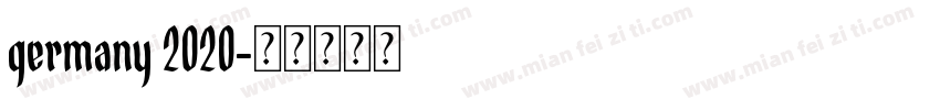 germany 2020字体转换